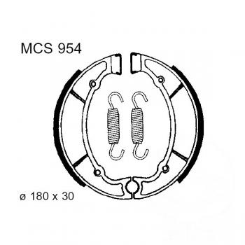 Bremsbacken hinten TRW Lucas MCS954 inkl. Federn