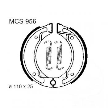 Bremsbacken hinten TRW Lucas MCS956 inkl. Federn