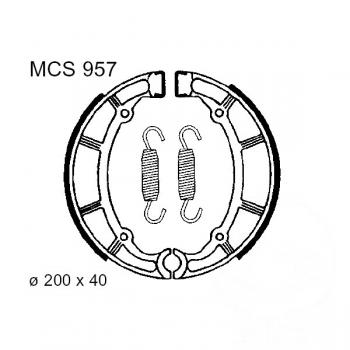 Bremsbacken hinten TRW Lucas MCS957 inkl. Federn