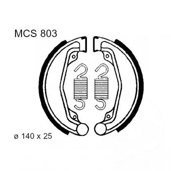 Bremsbacken vorne TRW Lucas MCS803 inkl. Federn
