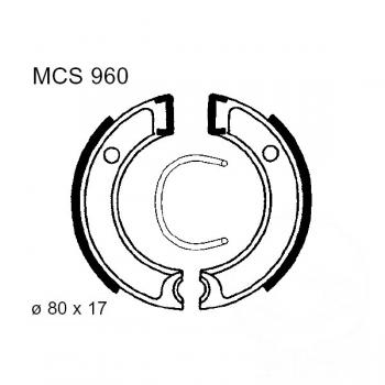 Bremsbacken vorne TRW Lucas MCS960 ohne Federn