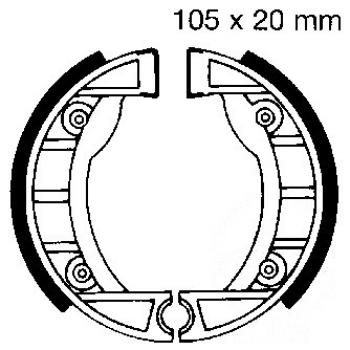 Bremsbacken hinten EBC 909 inkl. Federn