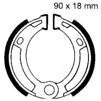 Bremsbacken hinten EBC 931 ohne Federn