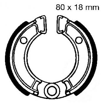 Bremsbacken hinten EBC H301 inkl. Federn