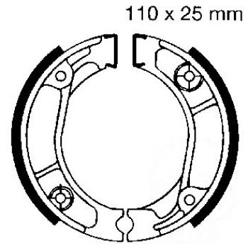 Bremsbacken hinten EBC H304 inkl. Federn