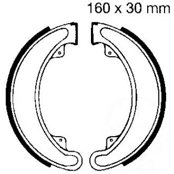 Bremsbacken hinten EBC H315 inkl. Federn