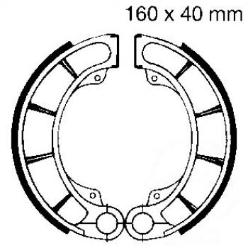 Bremsbacken hinten EBC H321 inkl. Federn