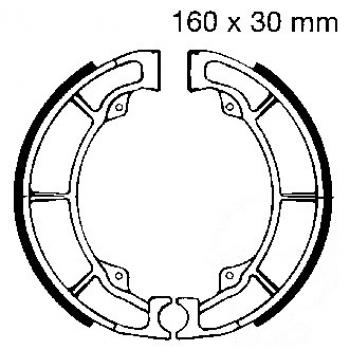 Bremsbacken hinten EBC K706 inkl. Federn