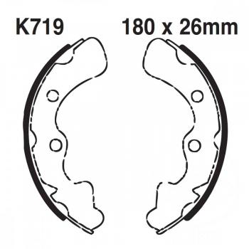 Bremsbacken hinten EBC K719 inkl. Federn