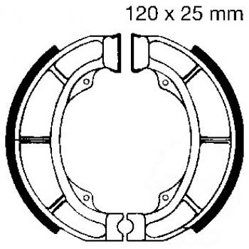 Bremsbacken hinten EBC S624 inkl. Federn