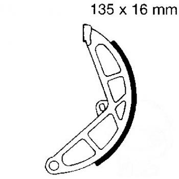 Bremsbacken hinten EBC V907 ohne Federn