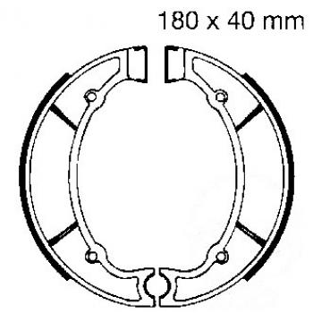 Bremsbacken hinten EBC Y512 inkl. Federn