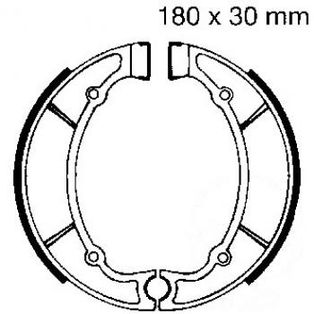 Bremsbacken hinten EBC Y514 inkl. Federn