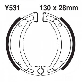 Bremsbacken hinten EBC Y531 inkl. Federn
