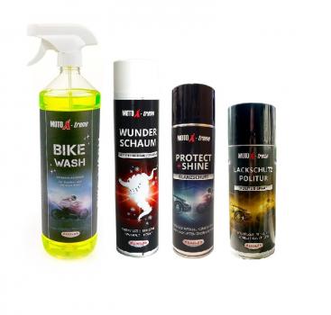 Clean and Care Paket 2 mit Bike Wash, Wunderschaum, Protect & Shine, Lackschutz