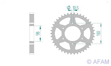 Kettenrad Stahl Teilung 630, Zähne 35