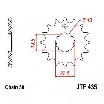 Antriebsritzel, Ritzel Teilung 530, 15 Zähne