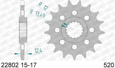 Antriebsritzel, Ritzel Teilung 520, 15 Zähne