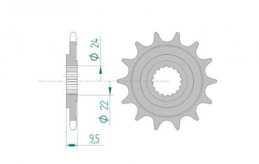 AFAM Kettensatz, HONDA CR 250 R 5, mit A520MX4-G Kette