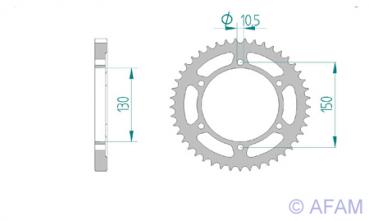 AFAM Kettensatz, HONDA XL 600 V Transalp H, mit A525XMR3 Kette