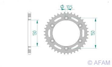AFAM Kettensatz, HONDA SLR 650 V, mit A520XMR3 Kette