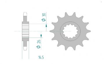 AFAM Kettensatz, HONDA CB 1000 RA J, mit A525XHR3-G Kette