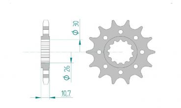 AFAM Kettensatz, YAMAHA YZF 1000 R1, mit A525XHR3-G Kette