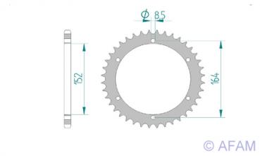 AFAM Kettensatz, SMC 250 Blast / Xroad, mit A520XLR2 Kette