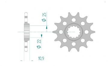 AFAM Kettensatz Alu, YAMAHA YZF 750 R7 OW02, mit A520XSR-G Kette