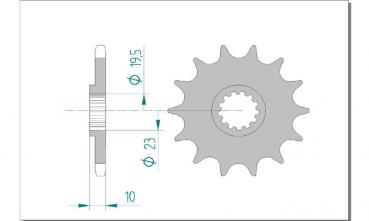 AFAM Kettensatz, SUZUKI DR 350 S L, mit A520XLR2 Kette