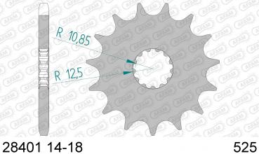 AFAM Kettensatz, SUZUKI GSR 600 K6, mit A525XRR Kette