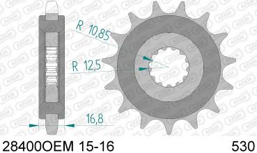 AFAM Kettensatz, SUZUKI GSF 650 S Bandit ABS K5, mit A530XRR2 Kette