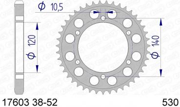 AFAM Kettensatz Alu, SUZUKI GSX-R 750 T, mit A530XRR2 Kette