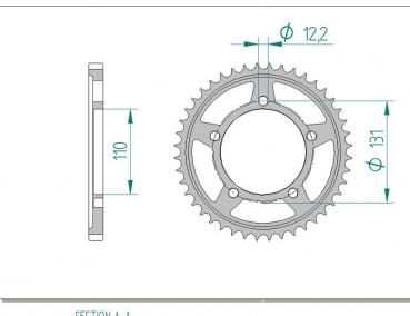 AFAM Kettensatz, BMW S 1000 XR, mit A525XHR3-G Kette