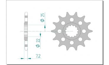 AFAM Kettensatz, KAWASAKI ZX 10 RR ZX 1000 ZHF, mit A520XHR2-G Kette