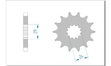 AFAM Kettensatz, KAWASAKI ZR 1100 Zephyr A1, mit A530XSR2-G Kette