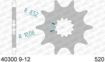 AFAM Kettensatz Alu, BETA Rev 3 125, mit A520MR2-G Kette