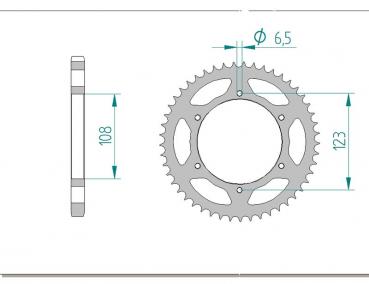 AFAM Kettensatz, DERBI 125 Mulhacen Cafe, mit A428R1-G Kette