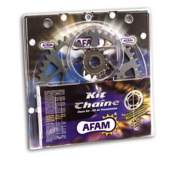 AFAM Kettensatz Alu, FANTIC 200 TX350 Trial, mit A428R1-G Kette
