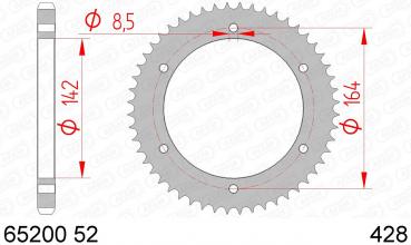 AFAM Kettensatz, HYOSUNG GV 250 C, mit A520XLR2 Kette