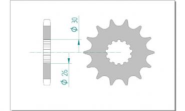 AFAM Kettensatz, TRIUMPH 955 ST Sprint, mit A530XSR2-G Kette