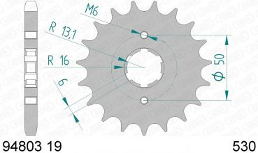 AFAM Kettensatz Alu, LAVERDA 1000 SFC, mit A530XRR2 Kette