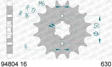 AFAM Kettensatz Alu, LAVERDA 1000 3CL, mit A630MO-88 Kette