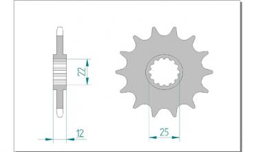 AFAM Kettensatz, GAS-GAS EC 300, mit A520XRR3-G Kette