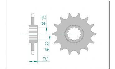 DID Kettensatz HONDA CB 500 XA ABS, mit DID 520VX2 Kette
