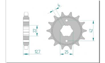DID Kettensatz HONDA CB 550 F/K, mit DID 530VX Kette