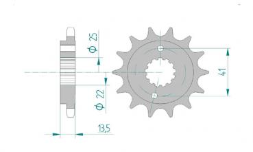 DID Kettensatz HONDA XL 600 V Transalp, mit DID 525VX Kette