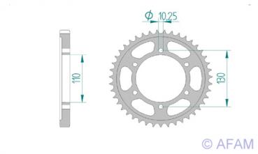 DID Kettensatz YAMAHA YZF 1000 R1, mit DID 530ZVMX Kette