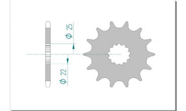 DID Kettensatz YAMAHA YZF-R3 320 ABS, mit DID GB520VX2 Kette