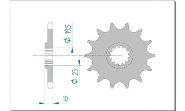 Preview: DID Kettensatz SUZUKI DR 350 SE, mit DID GB520VX2 Kette